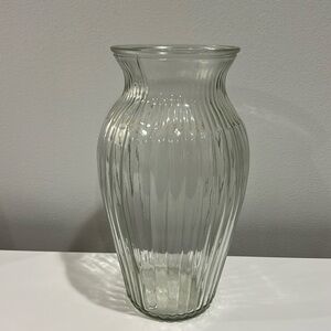 Elegant Clear Glass Vase